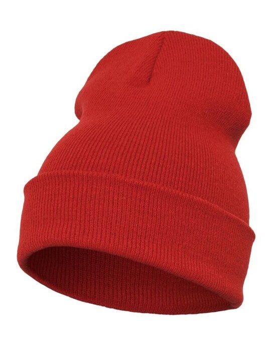 Flexfit 1501KC YP Cuffed Knit Beanie - Red