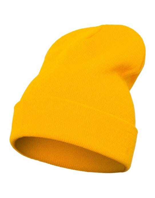 Flexfit 1501KC YP Cuffed Knit Beanie - Gold