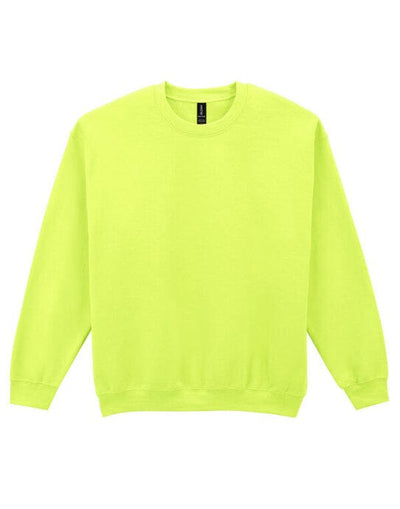 Gildan 18000 Heavy Blend Adult Crew Sweatshirt - Safety Green