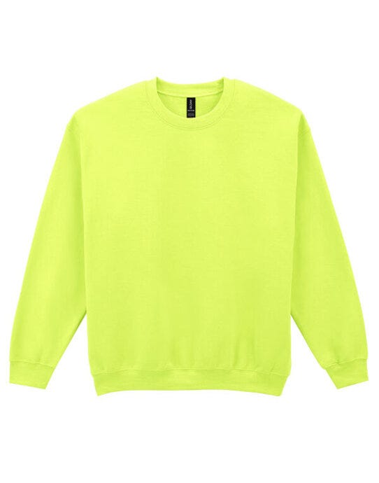 Gildan 18000 Heavy Blend Adult Crew Sweatshirt - Safety Green