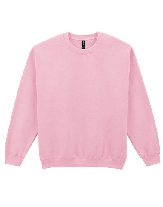 Gildan 18000 Heavy Blend Adult Crew Sweatshirt - Light Pink