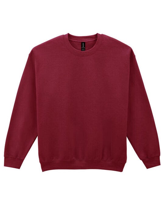 Gildan 18000 Heavy Blend Adult Crew Sweatshirt - Garnet