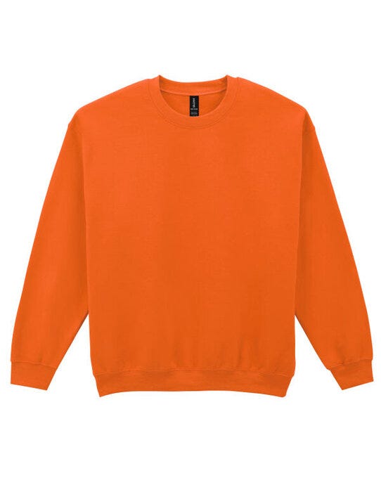 Gildan 18000 Heavy Blend Adult Crew Sweatshirt - Orange