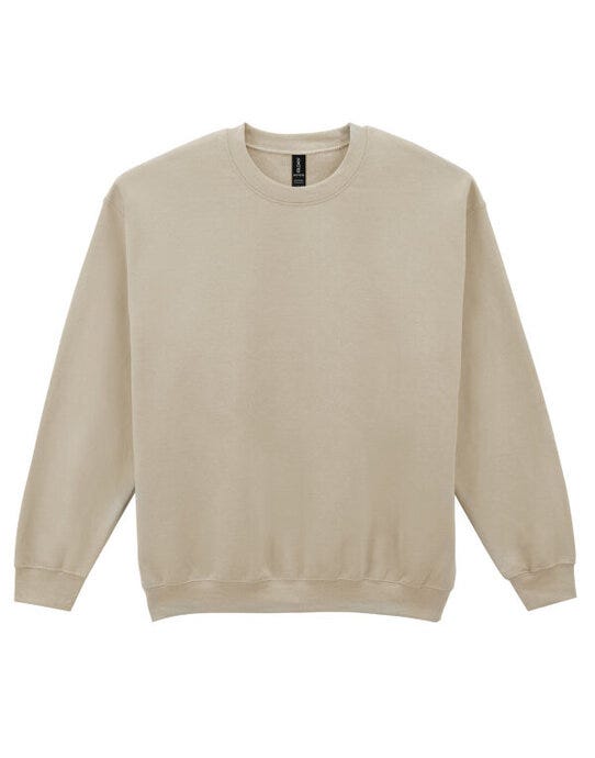 Gildan 18000 Heavy Blend Adult Crew Sweatshirt - Sand