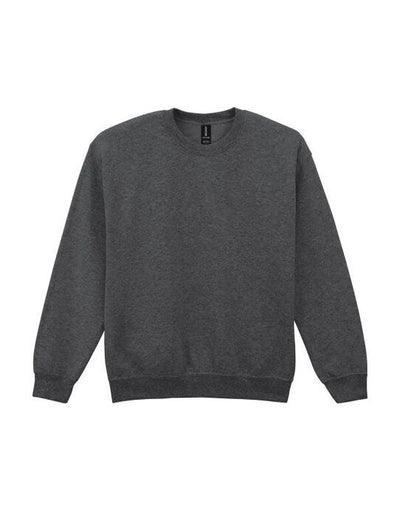 Gildan 18000 Heavy Blend Adult Crew Sweatshirt - Fan Charcoal Heather