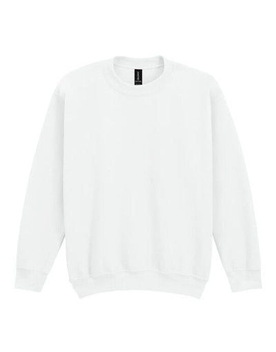 Gildan 18000B Heavy Blend Youth Crew Sweatshirt - White