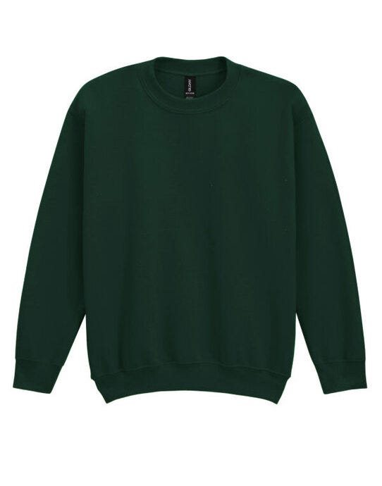 Gildan 18000B Heavy Blend Youth Crew Sweatshirt - Forest Green