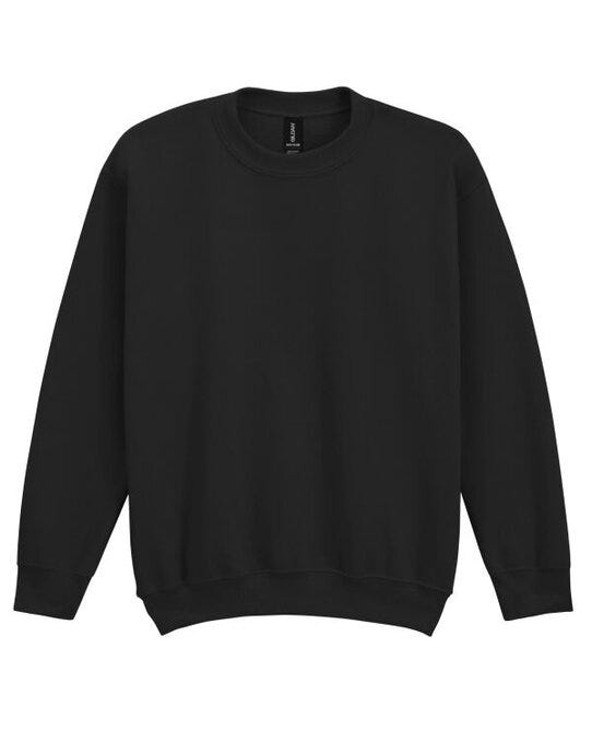 Gildan 18000B Heavy Blend Youth Crew Sweatshirt - Black