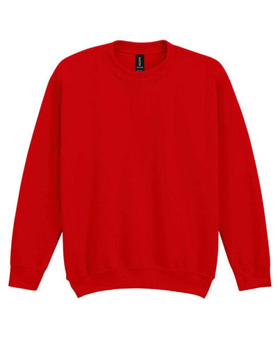 Gildan 18000B Heavy Blend Youth Crew Sweatshirt - Red
