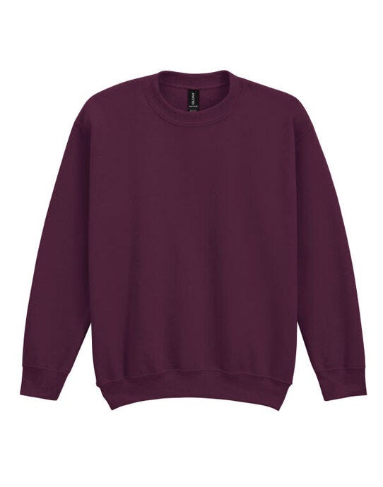 Gildan 18000B Heavy Blend Youth Crew Sweatshirt - Maroon