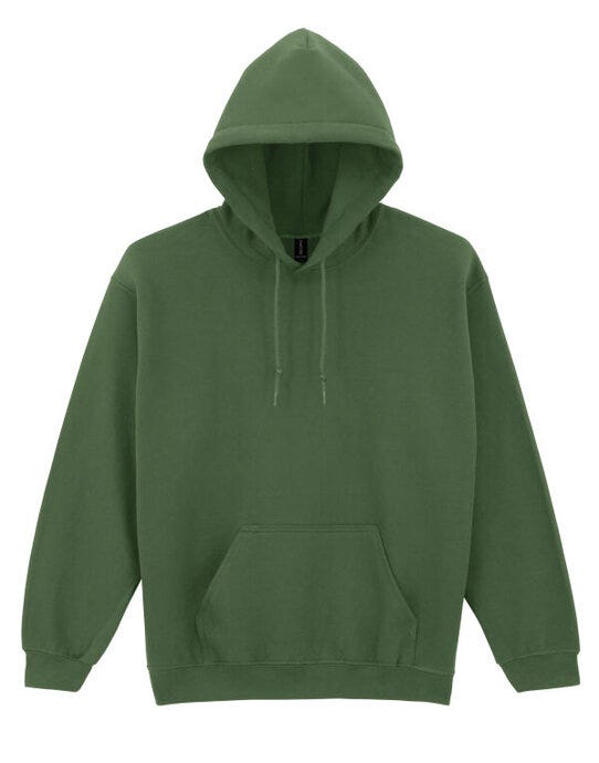 Gildan 18500 Heavy Blend Adult Hood Sweatshirt - Military Green