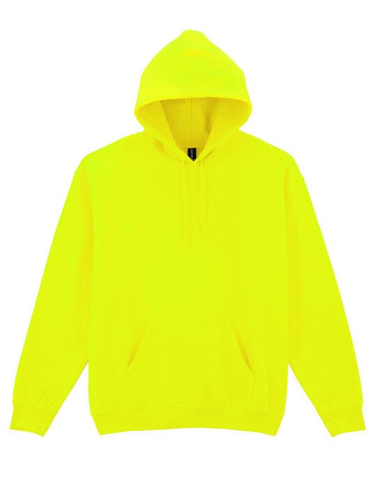Gildan 18500 Heavy Blend Adult Hood Sweatshirt - Safety Green
