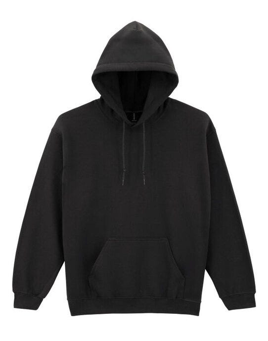 Gildan 18500 Heavy Blend Adult Hood Sweatshirt - Black