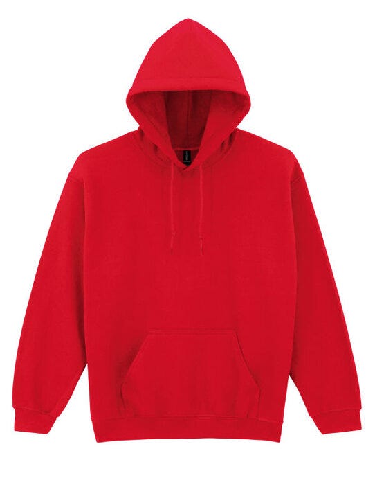 Gildan 18500 Heavy Blend Adult Hood Sweatshirt - Red