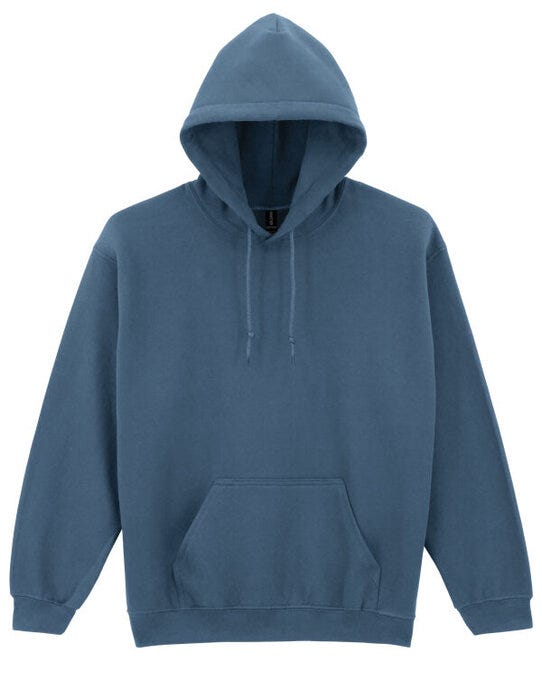 Gildan 18500 Heavy Blend Adult Hood Sweatshirt - Indigo Blue
