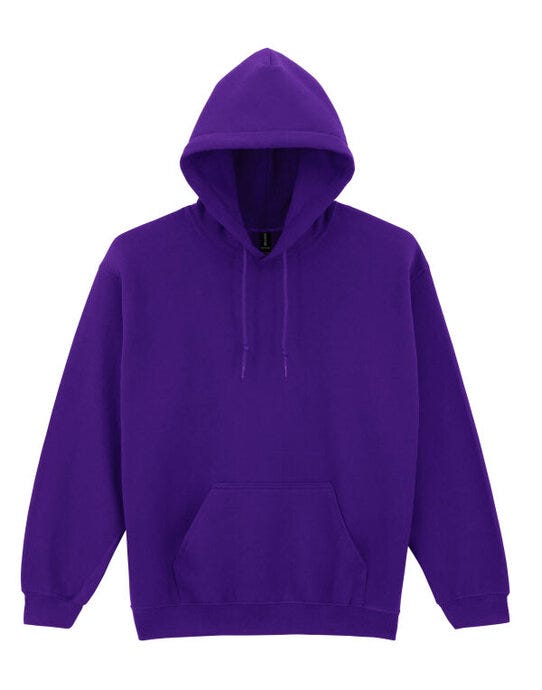 Gildan 18500 Heavy Blend Adult Hood Sweatshirt - Purple