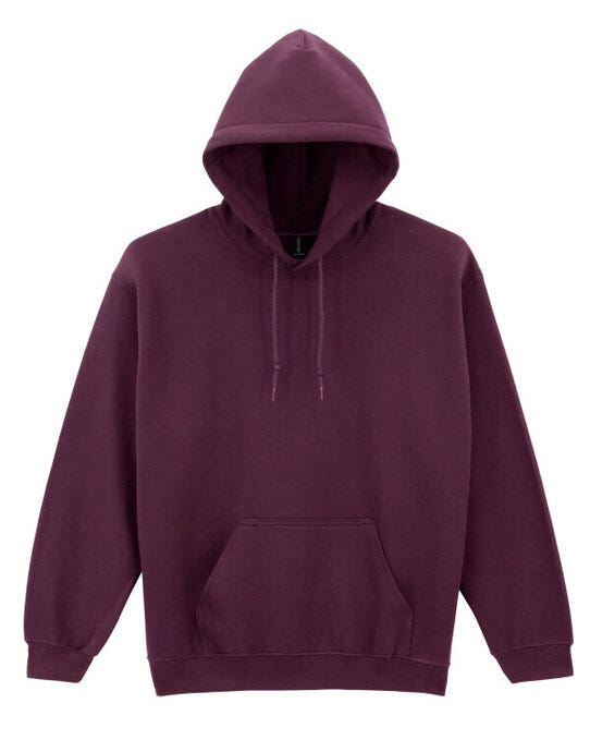 Gildan 18500 Heavy Blend Adult Hood Sweatshirt - Maroon