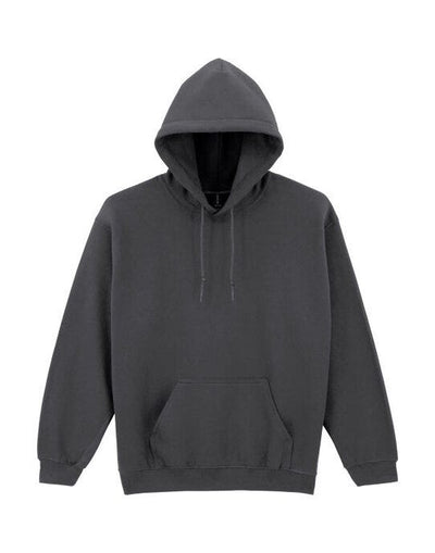 Gildan 18500 Heavy Blend Adult Hood Sweatshirt - Fan Charcoal Heather