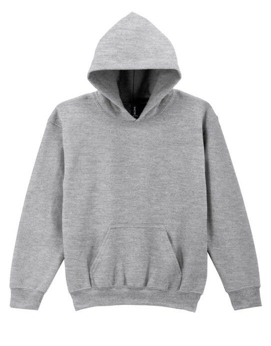 Gildan 18500B Heavy Blend Youth Hood Sweatshirt - Sport Grey