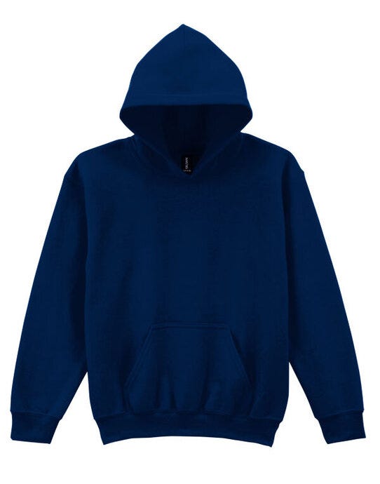 Gildan 18500B Heavy Blend Youth Hood Sweatshirt - Navy Blue