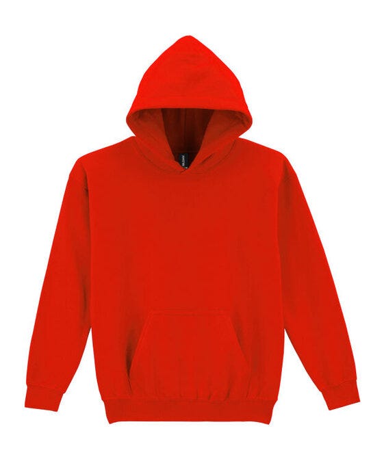 Gildan 18500B Heavy Blend Youth Hood Sweatshirt - Red