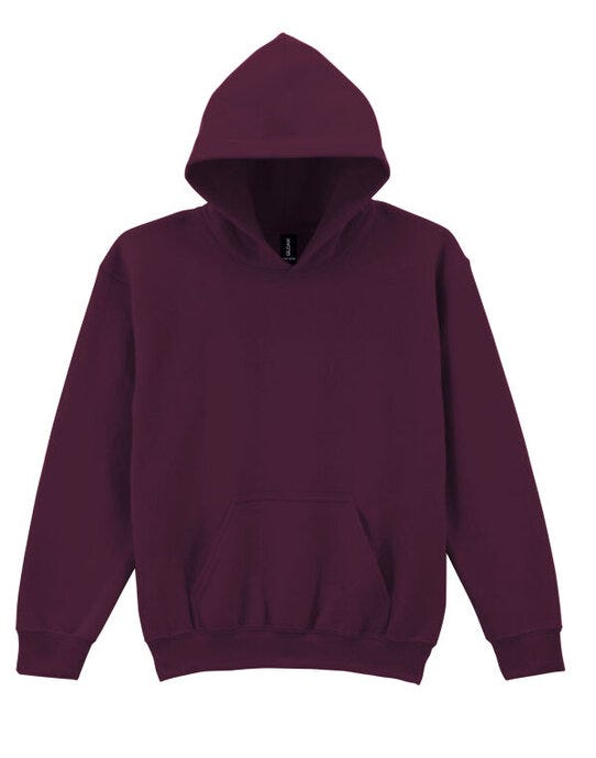 Gildan 18500B Heavy Blend Youth Hood Sweatshirt - Maroon