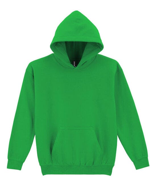 Gildan 18500B Heavy Blend Youth Hood Sweatshirt - Irish Green