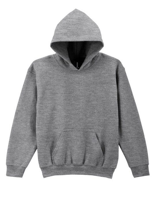 Gildan 18500B Heavy Blend Youth Hood Sweatshirt - Graphite Heather