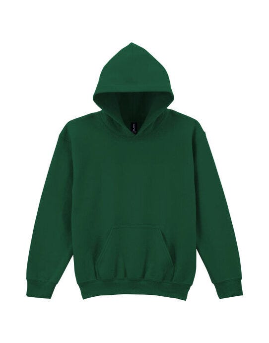 Gildan 18500B Heavy Blend Youth Hood Sweatshirt - Fan Dark Green