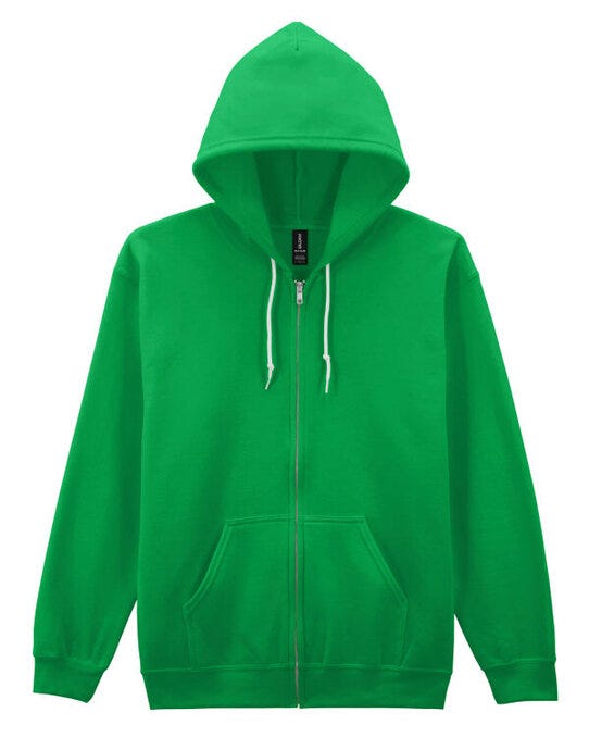 Gildan 18600 Heavy Blend Adult Zip Hood Sweat - Irish Green