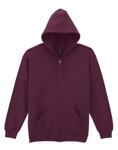 Gildan 18600 Heavy Blend Adult Zip Hood Sweat - Maroon