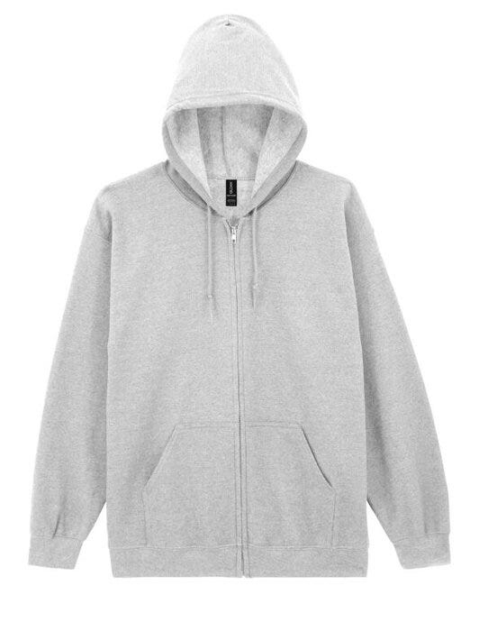 Gildan 18600 Heavy Blend Adult Zip Hood Sweat - Ash Grey