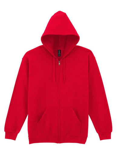 Gildan 18600 Heavy Blend Adult Zip Hood Sweat - Red