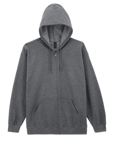 Gildan 18600 Heavy Blend Adult Zip Hood Sweat - Graphite Heather