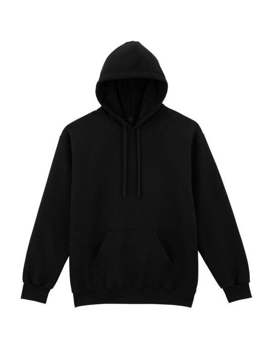 Gildan 19500 Hammer Maxweight Hooded Sweatshir - Pitch Black