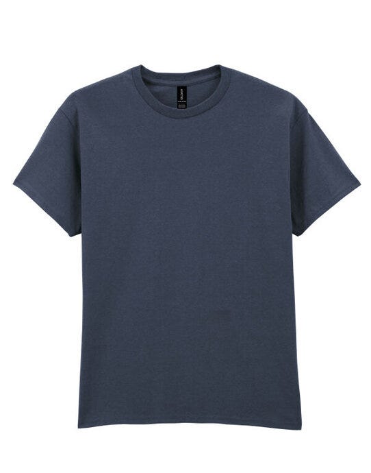 Gildan 2000 Ultra Cotton Adult T-Shirt - Heather Navy