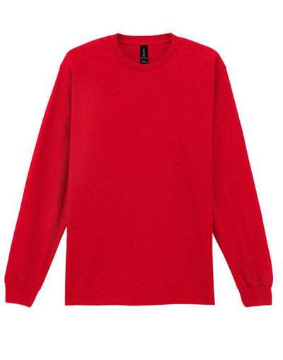 Gildan 2400 Ultra Cotton Adult L/Sleeve Tee - Red