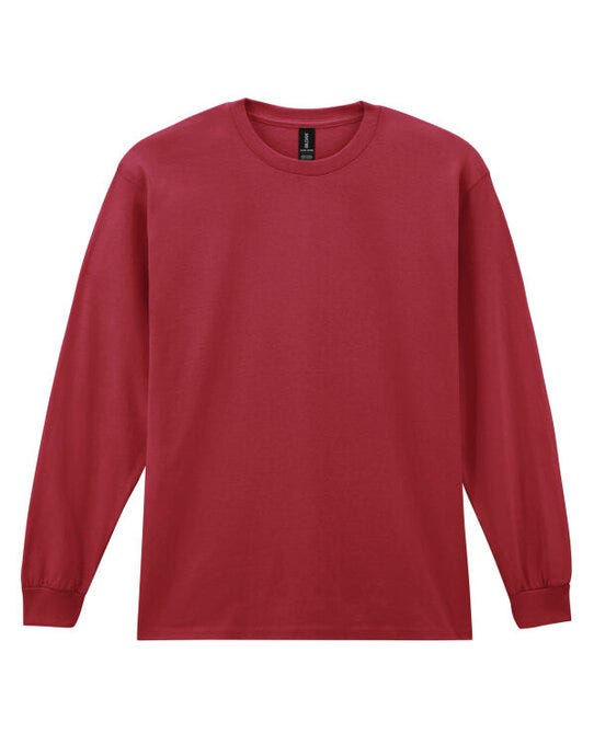 Gildan 2400 Ultra Cotton Adult L/Sleeve Tee - Cardinal