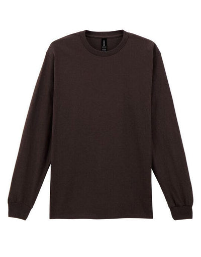 Gildan 2400 Ultra Cotton Adult L/Sleeve Tee - Dark Chocolate