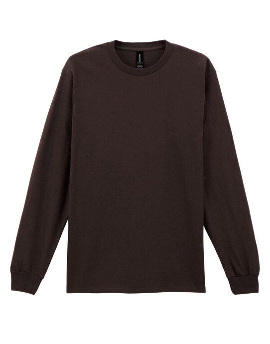 Gildan 2400 Ultra Cotton Adult L/Sleeve Tee - Dark Chocolate