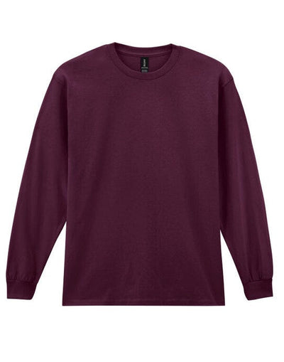 Gildan 2400 Ultra Cotton Adult L/Sleeve Tee - Maroon