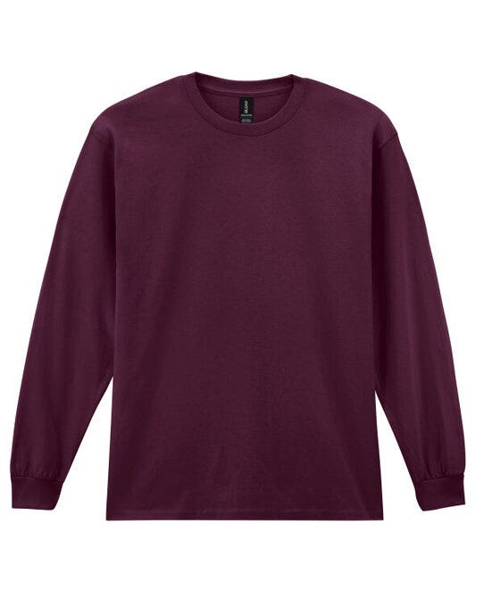 Gildan 2400 Ultra Cotton Adult L/Sleeve Tee - Maroon