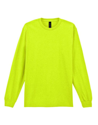 Gildan 2400 Ultra Cotton Adult L/Sleeve Tee - Safety Green