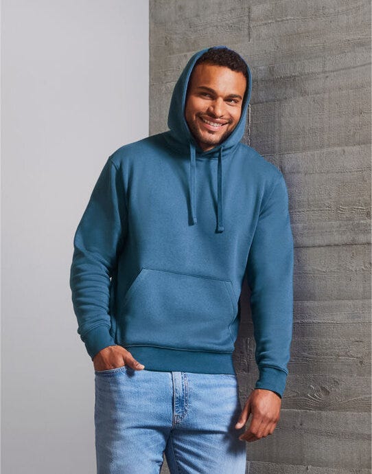 Russell Athletic 265M Russell Mens Authentic Hooded Sweat - Indigo