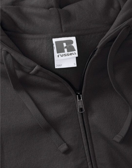 Russell Athletic 266F Russell Ladies Authentic Zipped Hood Jkt - Black