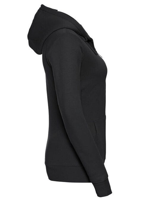 Russell Athletic 266F Russell Ladies Authentic Zipped Hood Jkt - Black
