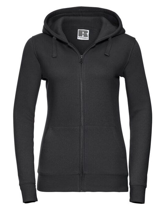 Russell Athletic 266F Russell Ladies Authentic Zipped Hood Jkt - Black