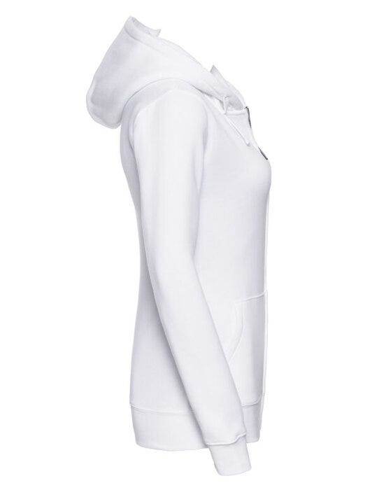 Russell Athletic 266F Russell Ladies Authentic Zipped Hood Jkt - White