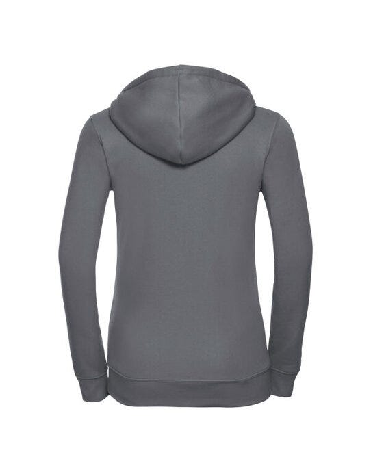 Russell Athletic 266F Russell Ladies Authentic Zipped Hood Jkt - Convoy Grey