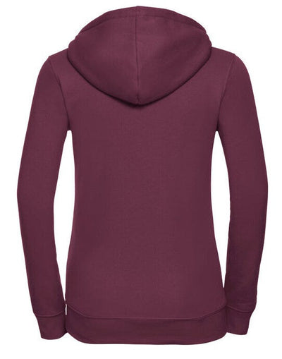Russell Athletic 266F Russell Ladies Authentic Zipped Hood Jkt - Burgundy